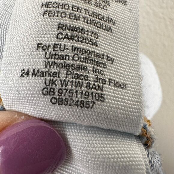 Free People Rita Crop Flare Jean Raw Hem Medium Wash Women's 29 Boho - Picture 10 of 11